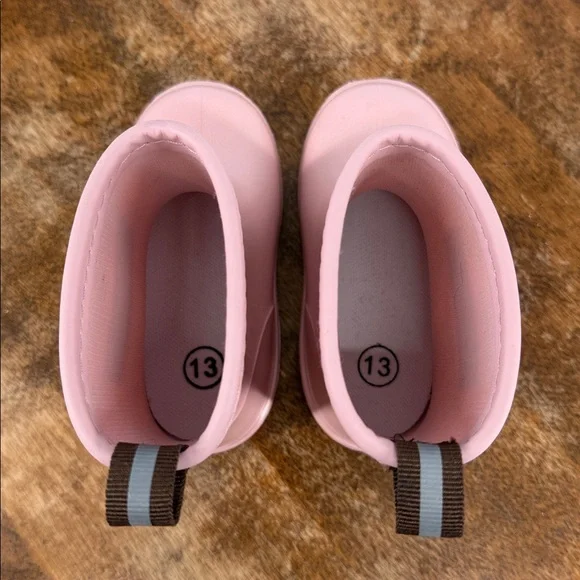 Tree Grandpa Boots Girls Toddler 13 Pink Rain Rubber Slip On - Picture 5 of 10
